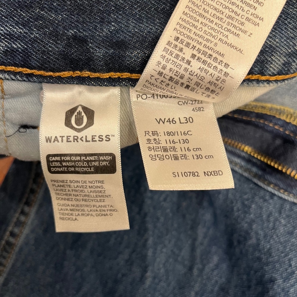 Levi's 550 Relaxed Fit Jeans‎ Men 44x30 Blue Medium Wash Tapered Leg Denim - Picture 10 of 11